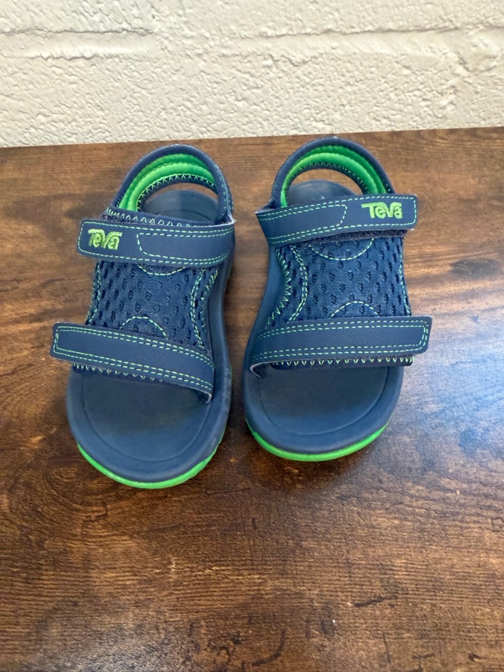 Teva Kids Blue and Green Adjustable Sandals